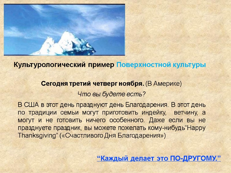 Сегодня третий четверг ноября. (В Америке)  Что вы будете есть? В США в